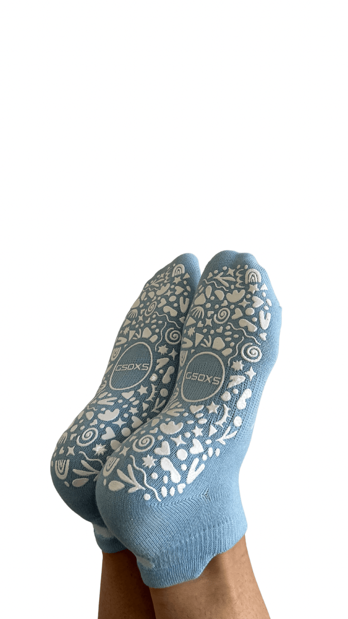 ‘you are brave’ (Dusty Blue) Grip Socks - GSOXS