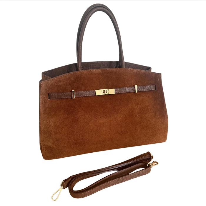 Zhade Amelia Suede Handbag- Big